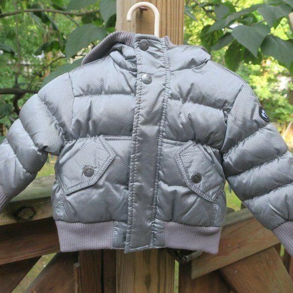 Appaman Other - Appaman Mini Grey Silver Puffer Jacket Coat